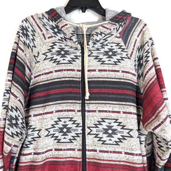 BROOKLYN CLOTH Jacket Men's XL Multicolor Southwest Full Zip Hooded Long Sleeve - Picture 2 of 14